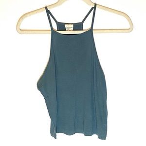 Tillys Teal Crop Top